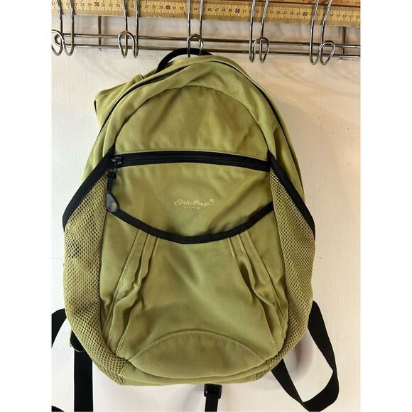 Eddie Bauer green backpack 13x15 mesh - Picture 2 of 5